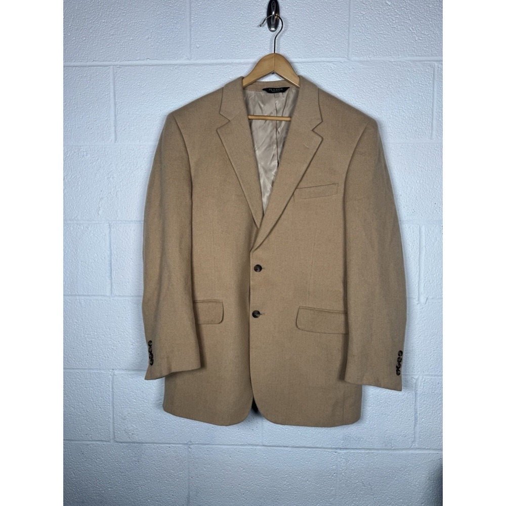 Vtg Jos A Bank 100% Camelhair Sport Coat Blazer 42L Camel Tan 2 Button Classic